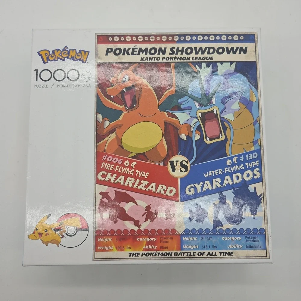 Buffalo Games Pokemon Showdown Charizard Gyarados 1000 PC Jigsaw Puzzle New